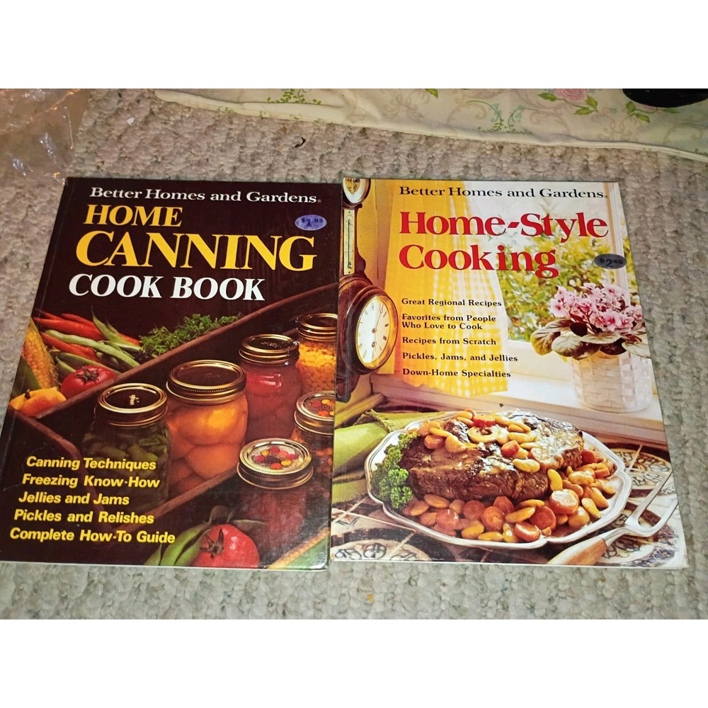 Better Homes And Garden Set Cookbooks Canning And Home style 1st Editions